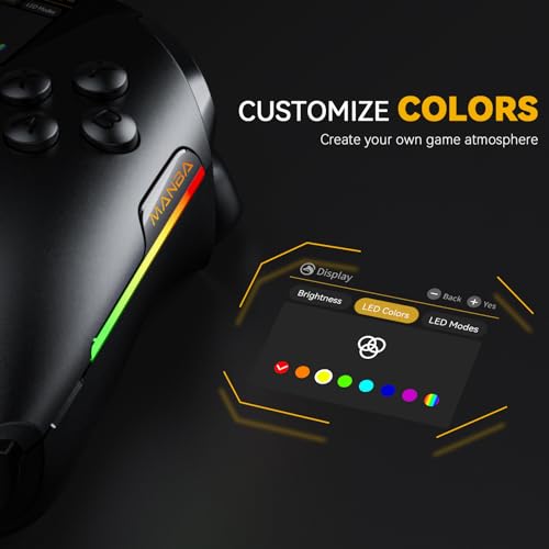 ManbaOne Interactive Screen Wireless Gaming Controller (Black)
